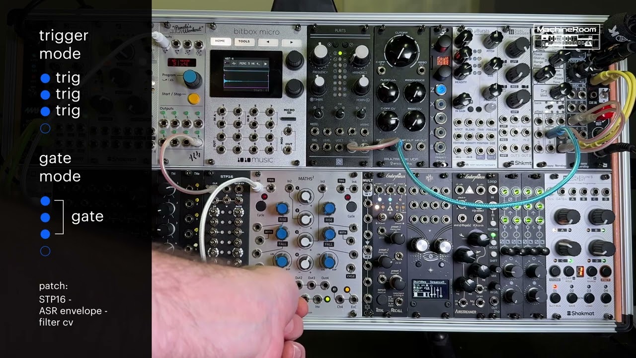 MachineRoom STP16 step sequencer demo video from Kyiv