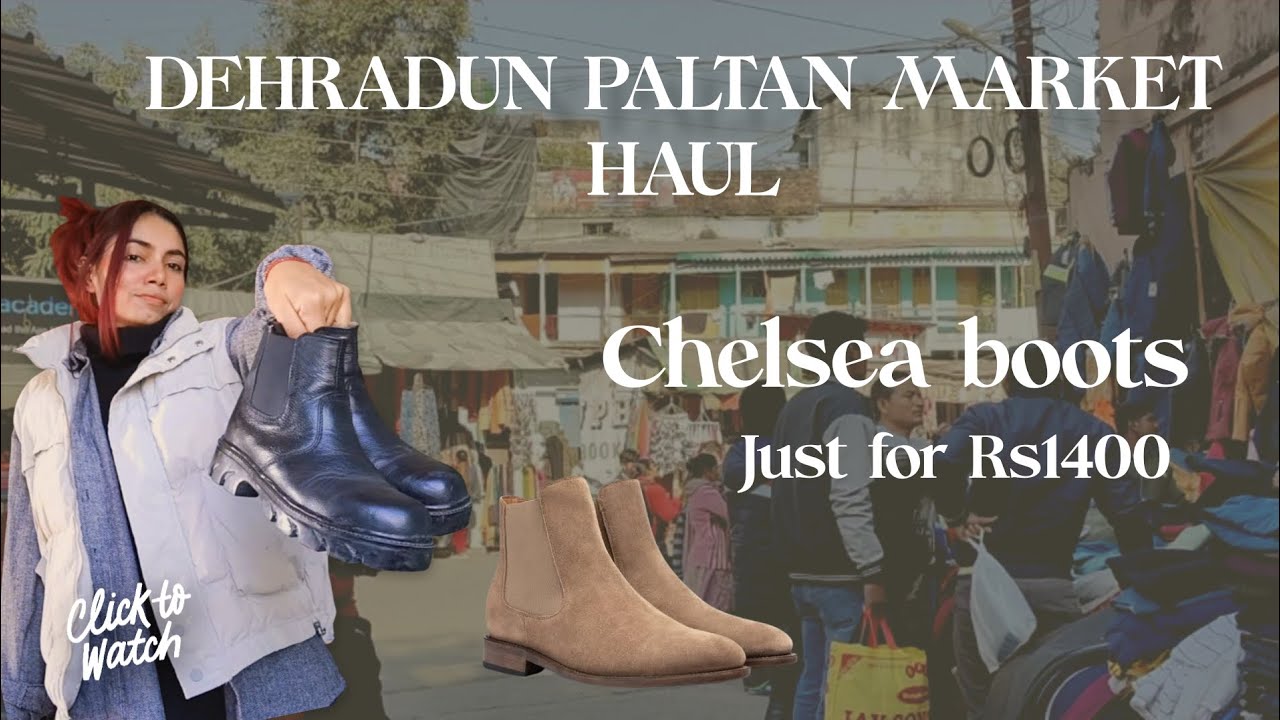 Chelsea boots just for Rs1400. Dehradun paltan market #shopping #boots