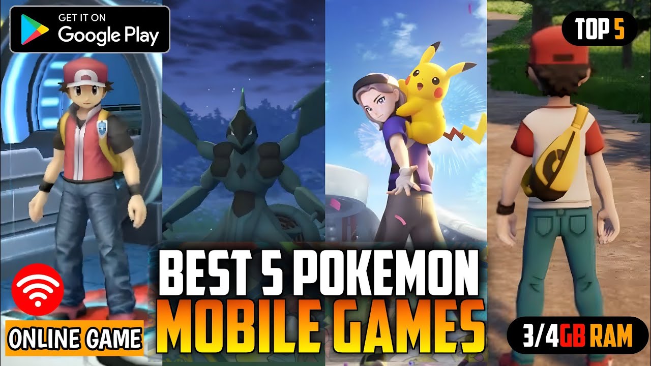 Top 5 best pokemon games for Android 2023