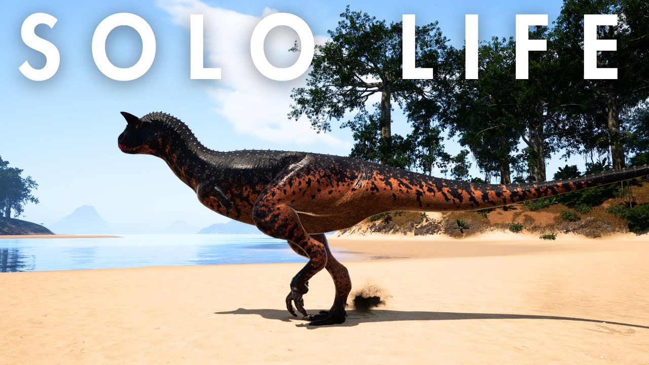 Как я играю в Carnotaurus Solo на самом большом сервере острова...