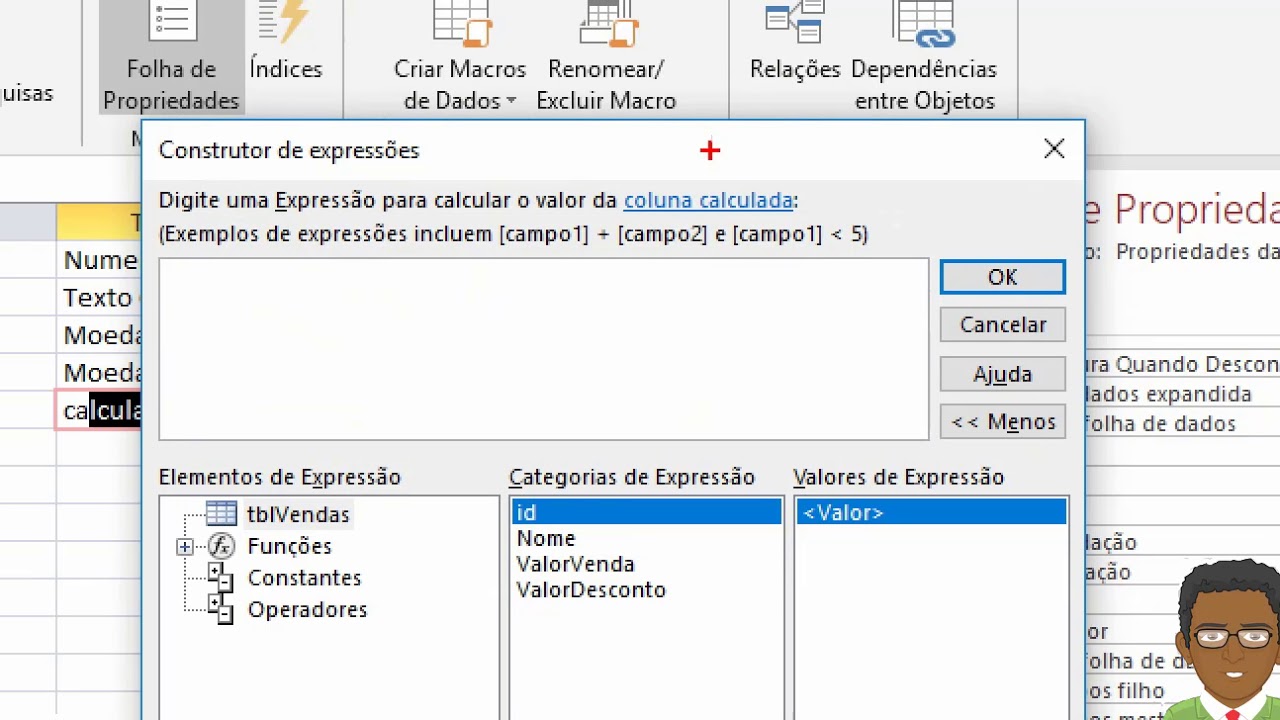 Porque não uso campo calculado no MS Access