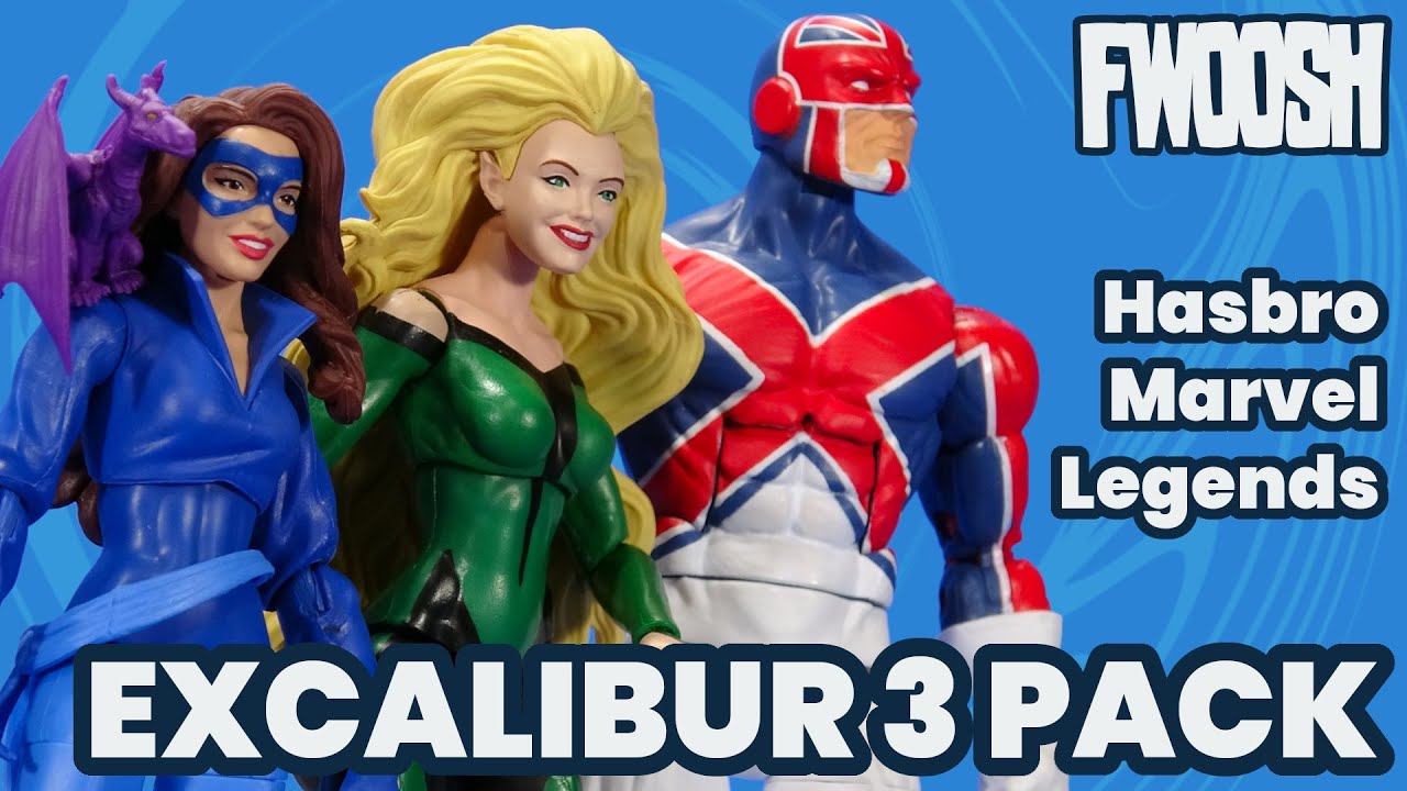 Marvel Legends Excalibur Captain Britain, Meggan, Shadowcat Hasbro 3 Pack Action Figure Review