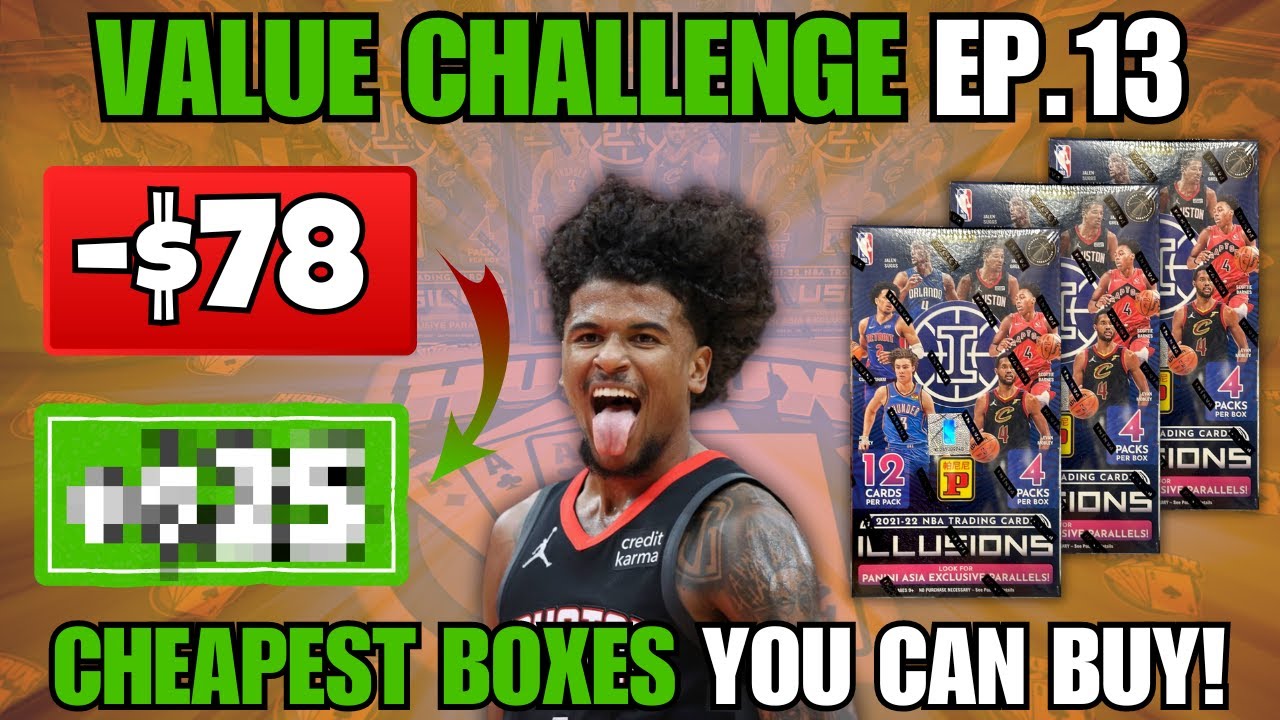 BEST BUDGET RIP?🚨 VALUE CHALLENGE EP.13: 2021-22 Panini Illusions Asia Tmall Box