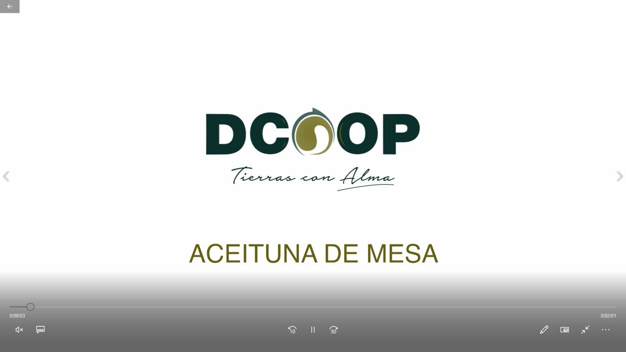 Secci&oacute;n de aceituna de mesa Dcoop