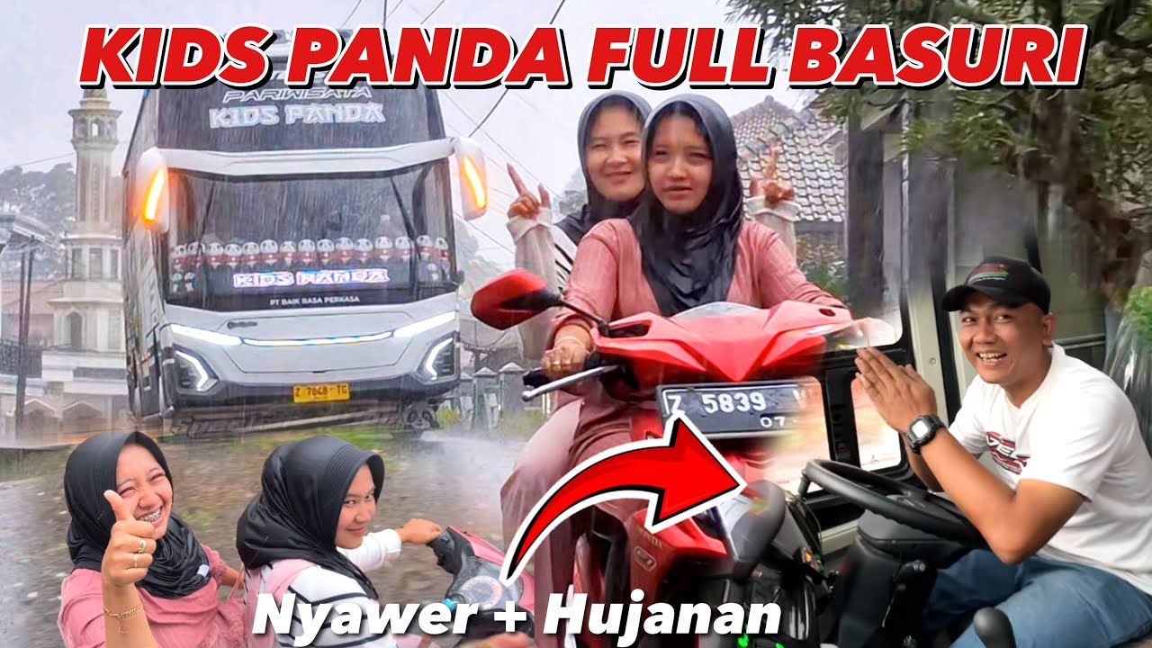 TELOLET BASURI BUS BAIK RASA KIDS PANDA NONSTOP SEPANJANG JALAN 12 NOT ‼️ OTW GARASI SETELAH UJI KIR