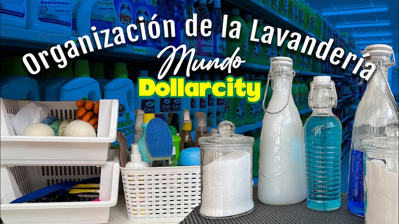 Organización Lavandería con productos de #dollarcity