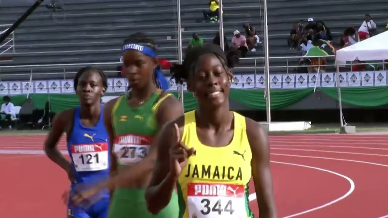 CARIFTA Games 2024 Grenada | Girls 100 Meter Dash Under 17 SF 4