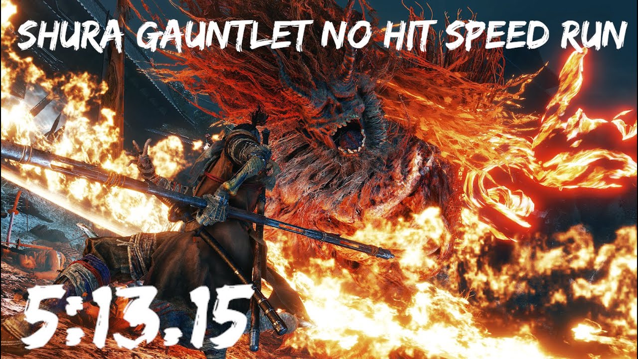 Sekiro - Shura Gauntlet No Hit Speed Run (5:13.15)