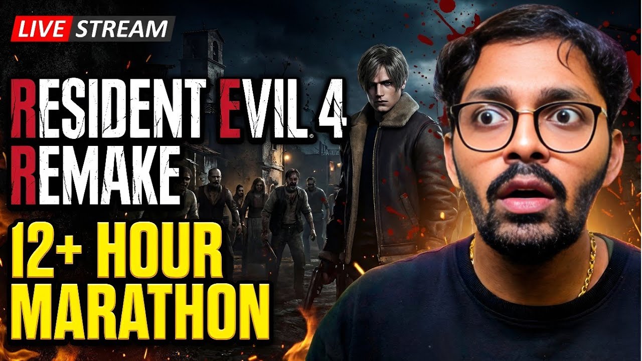🔴 12 Hour RESIDENT EVIL 4 REMAKE Marathon Continues 🤖🔥 | Omiztech