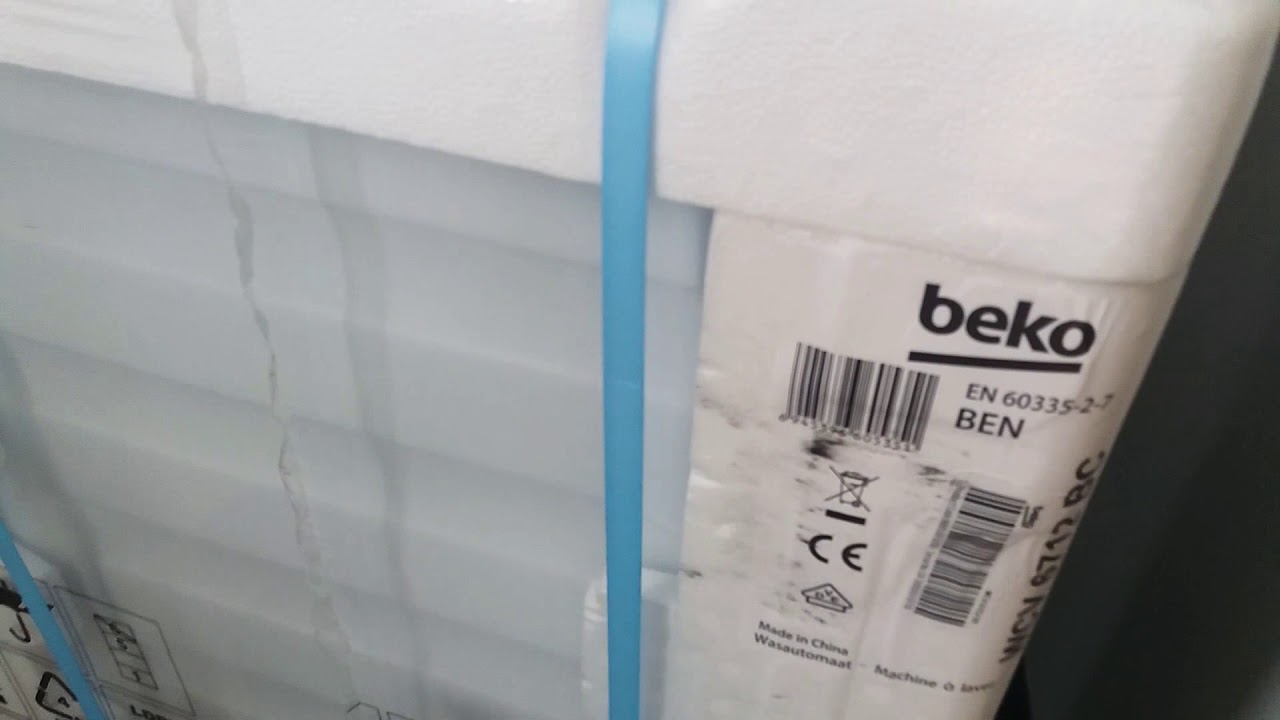 BEKO WASHINGMACHINE SATISFYING VIDEO Unboxing and Installing  Washing Machine BEKO WCV6712BSC