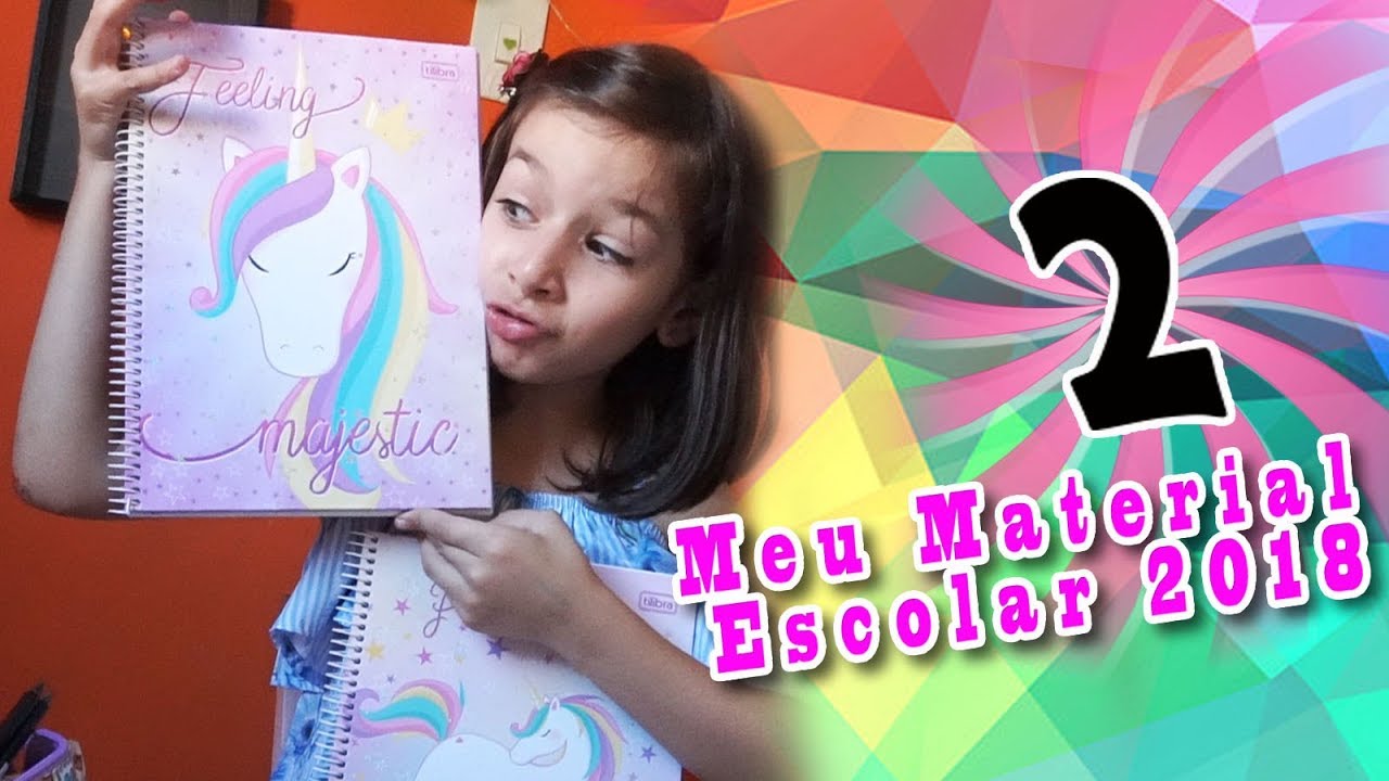 ABRINDO Material Escolar 2018 com Sarinha