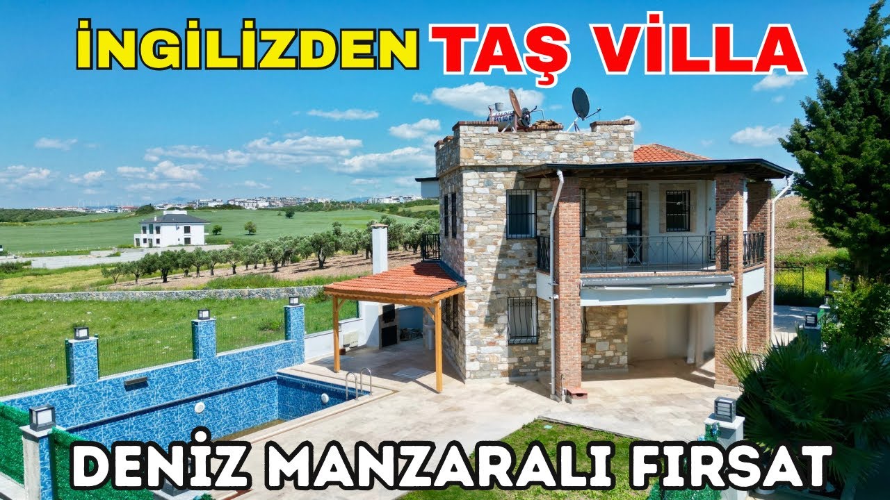 İngilizden Satılık Harika Fırsat Taş Villa Turu Didim Merkezde Kaçmaz E-1074