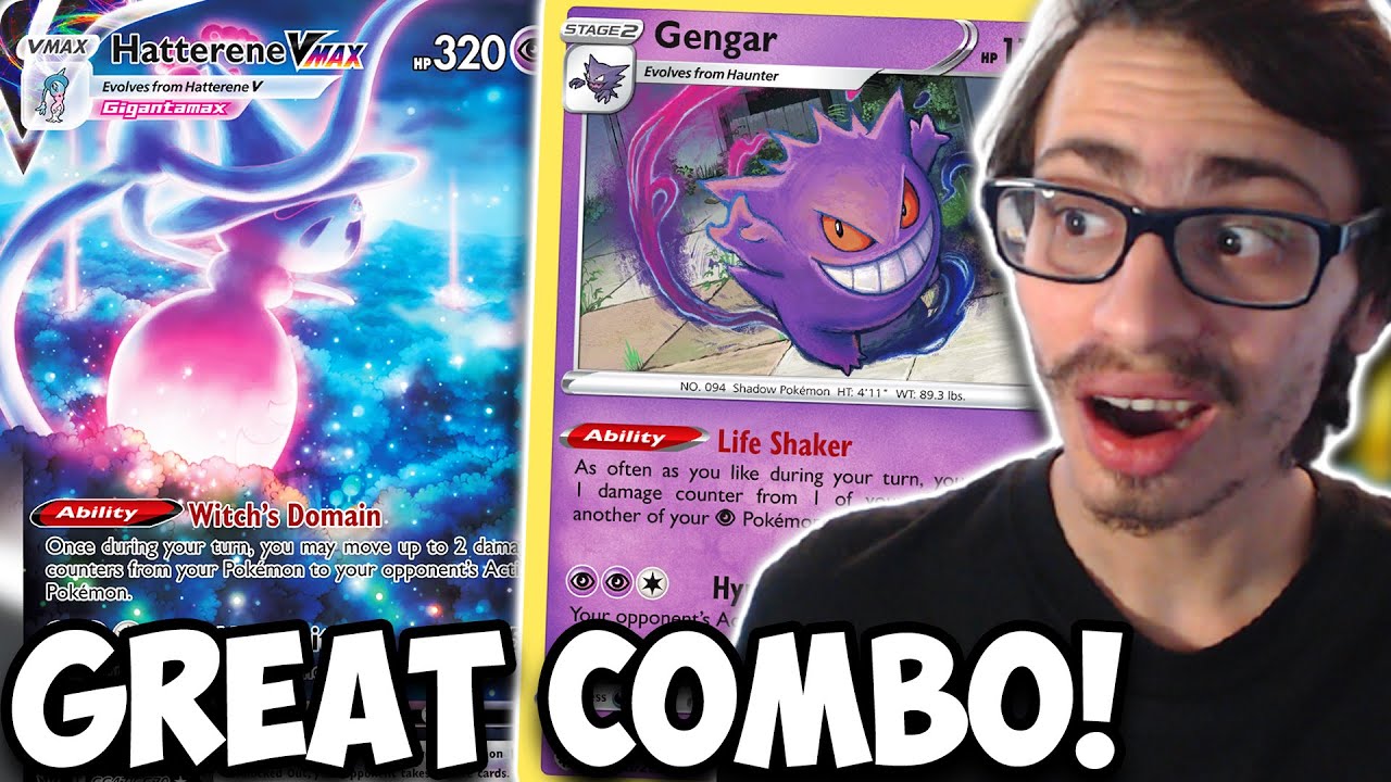 Hatterene VMAX & Gengar Are A GREAT Combo! Hard To KO, Gengar Cheryl Combo! PTCGO
