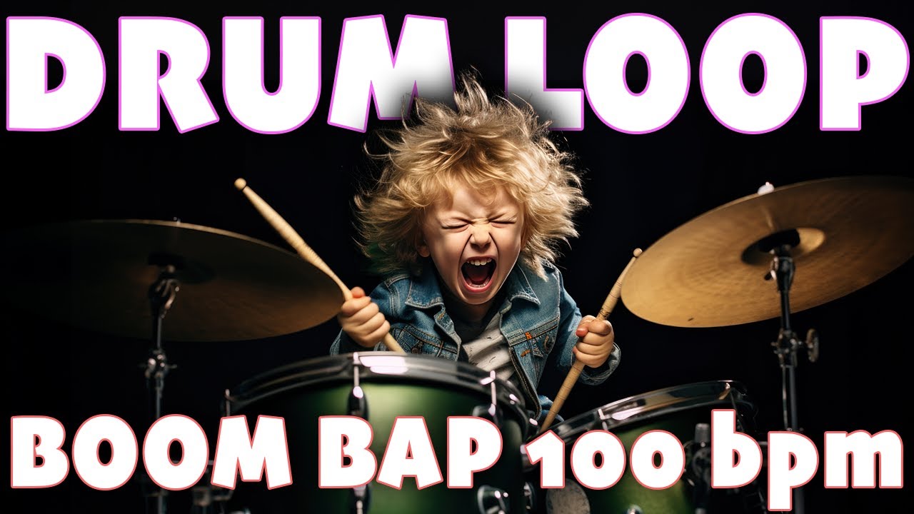 Boom Bap Hip Hop Drum Loop 100 BPM // The Hybrid Drummer