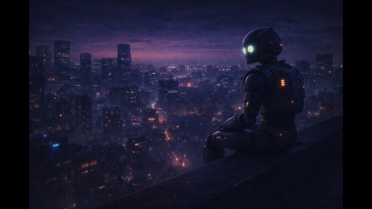 Silent Dawn 🤖 Dark Synthwave for Focus & Reading