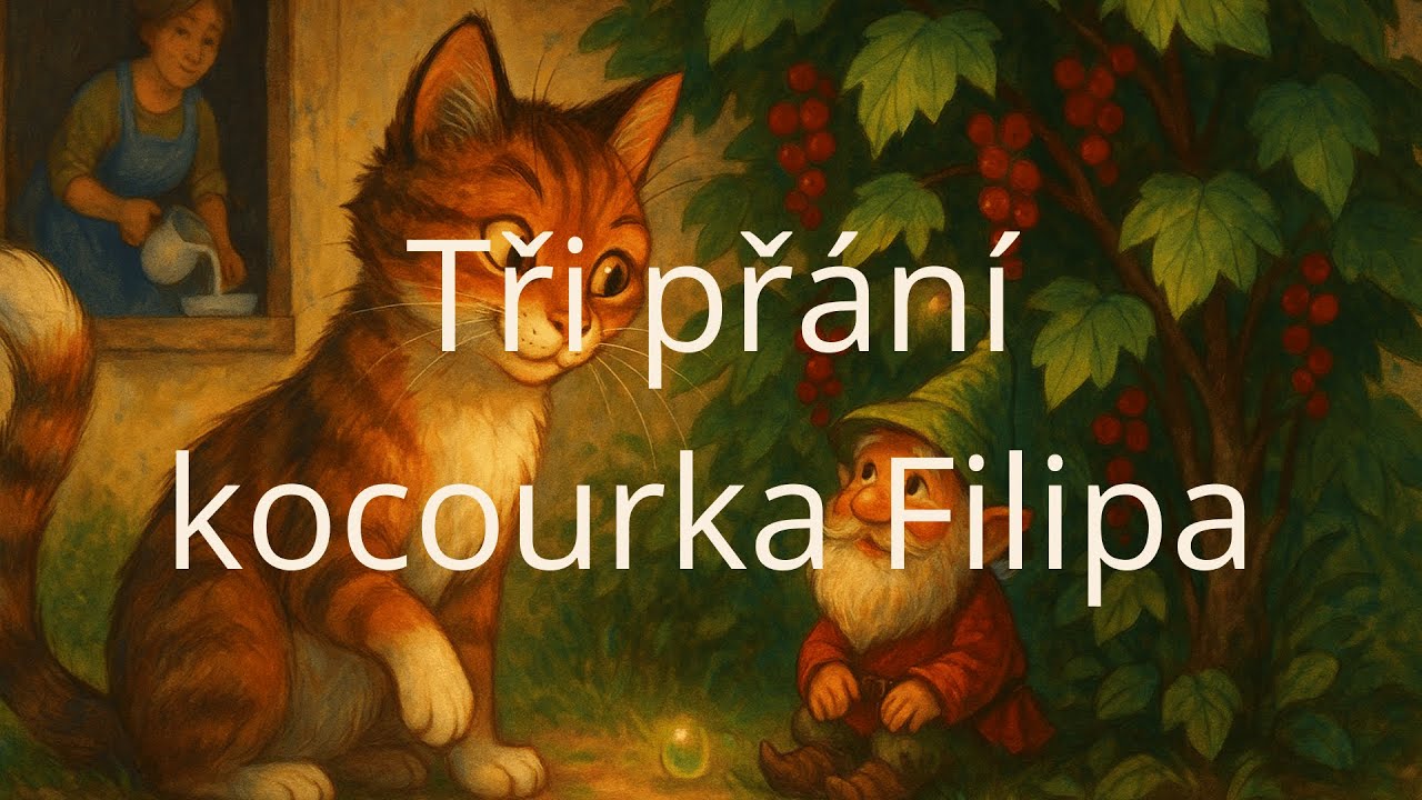 Audiopohádky pro děti - Tři přání kocourka Filipa (pohádka na dobrou noc)