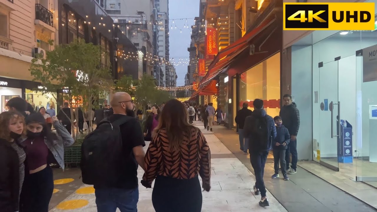Peatonal Florida - Buenos Aires - Argentina - walking tour [4K UHD] 2022