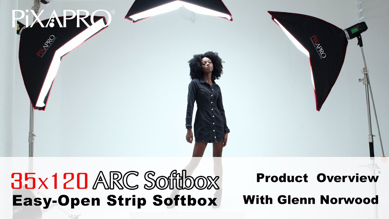 PiXAPRO 35/120cm Arc Strip Softbox - With Glenn Norwood