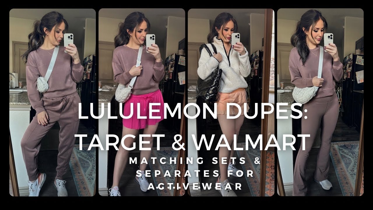 LULULEMON Dupe Set at Target: Sweaters/Leggings/Flares/Shorts/Crossbody Bags at Affordable Prices