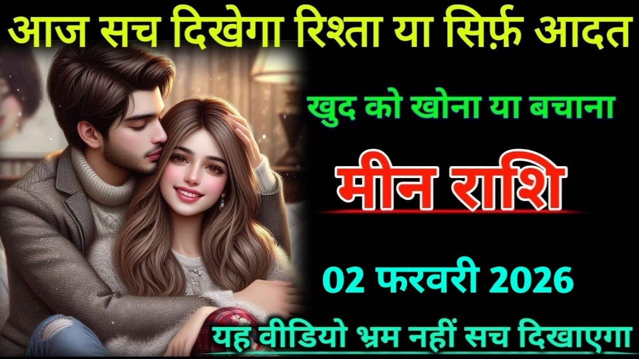 मीन राशि। 31 जनवरी 2026| आज सच दिखेगा रिश्ता या आदत | Meen Rashifal |
