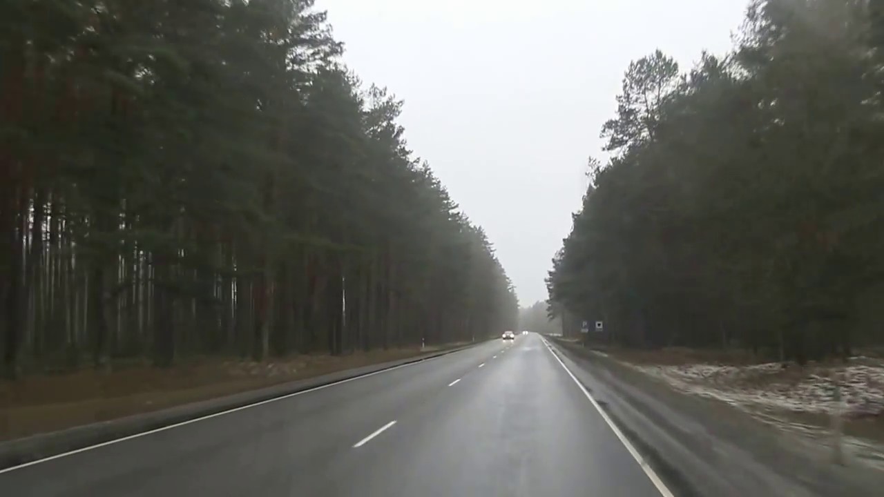 На автодоме в Польшу , дорога Таллин Рига