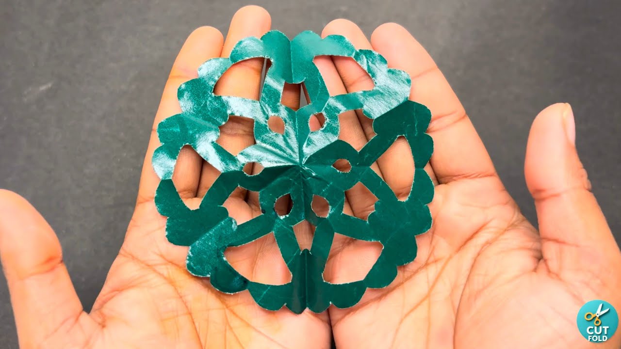 DIY Decorative Snowflake | Preschool Cutting Fun
