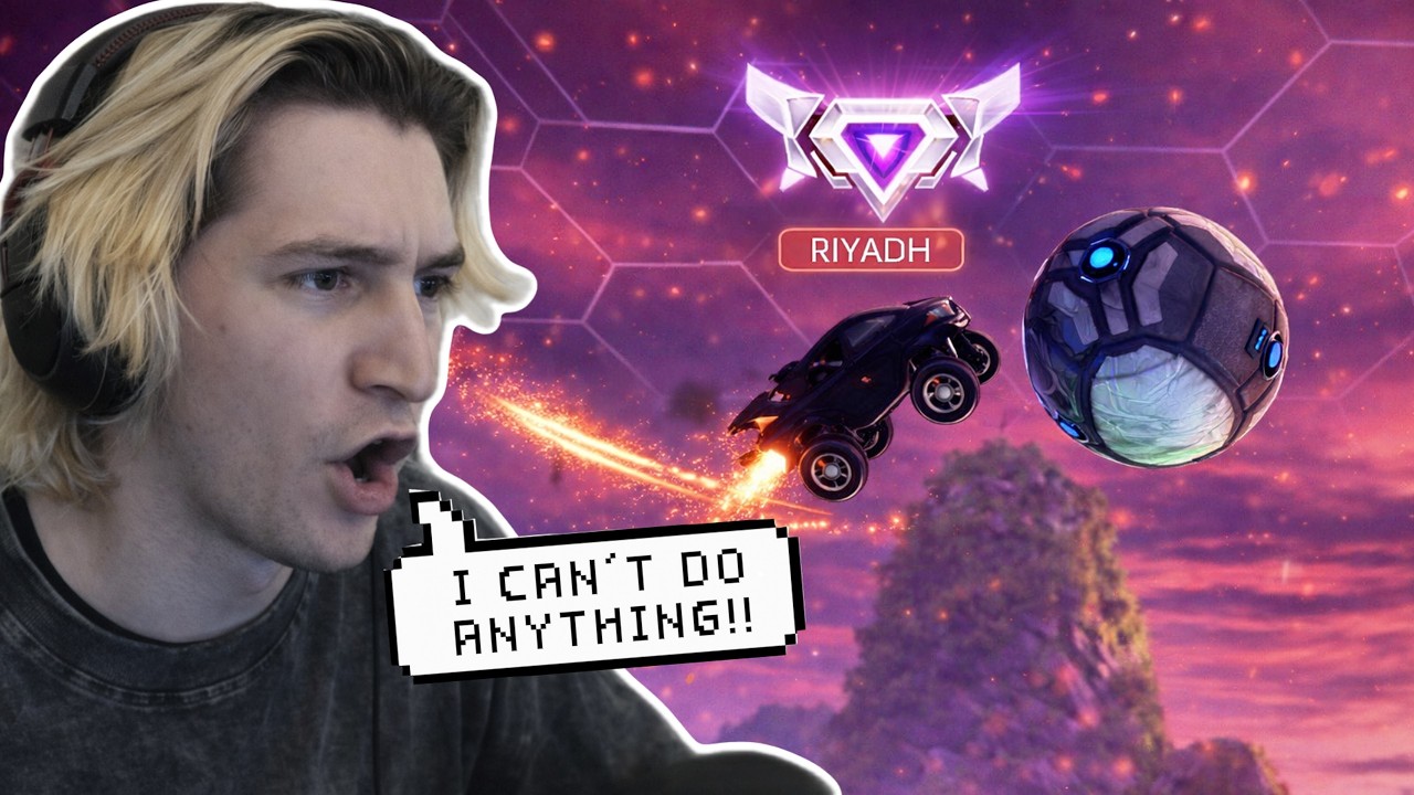 xQc GOES INSANE in an SSL Rocket League Lobby!