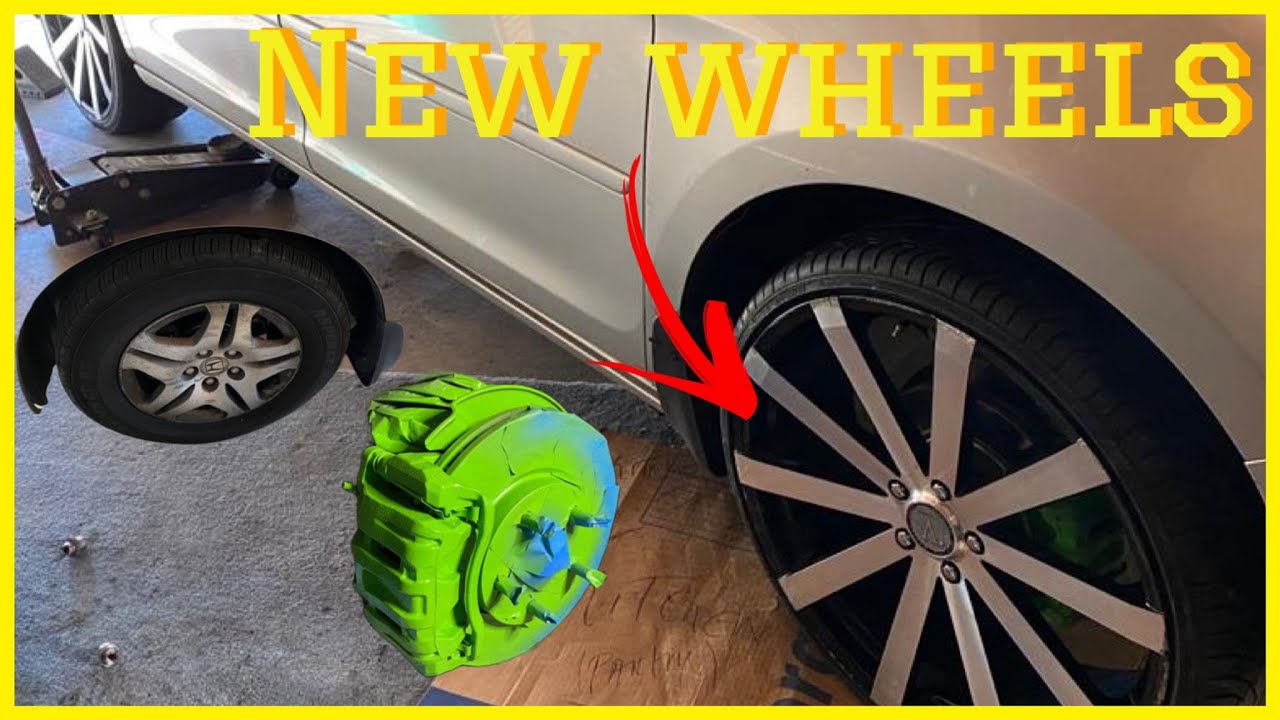 КАК УСТАНОВИТЬ 22-ДЮЙМОВЫЕ ДИСКИ НА HONDA ODYSSEY 2005 ГОДА.