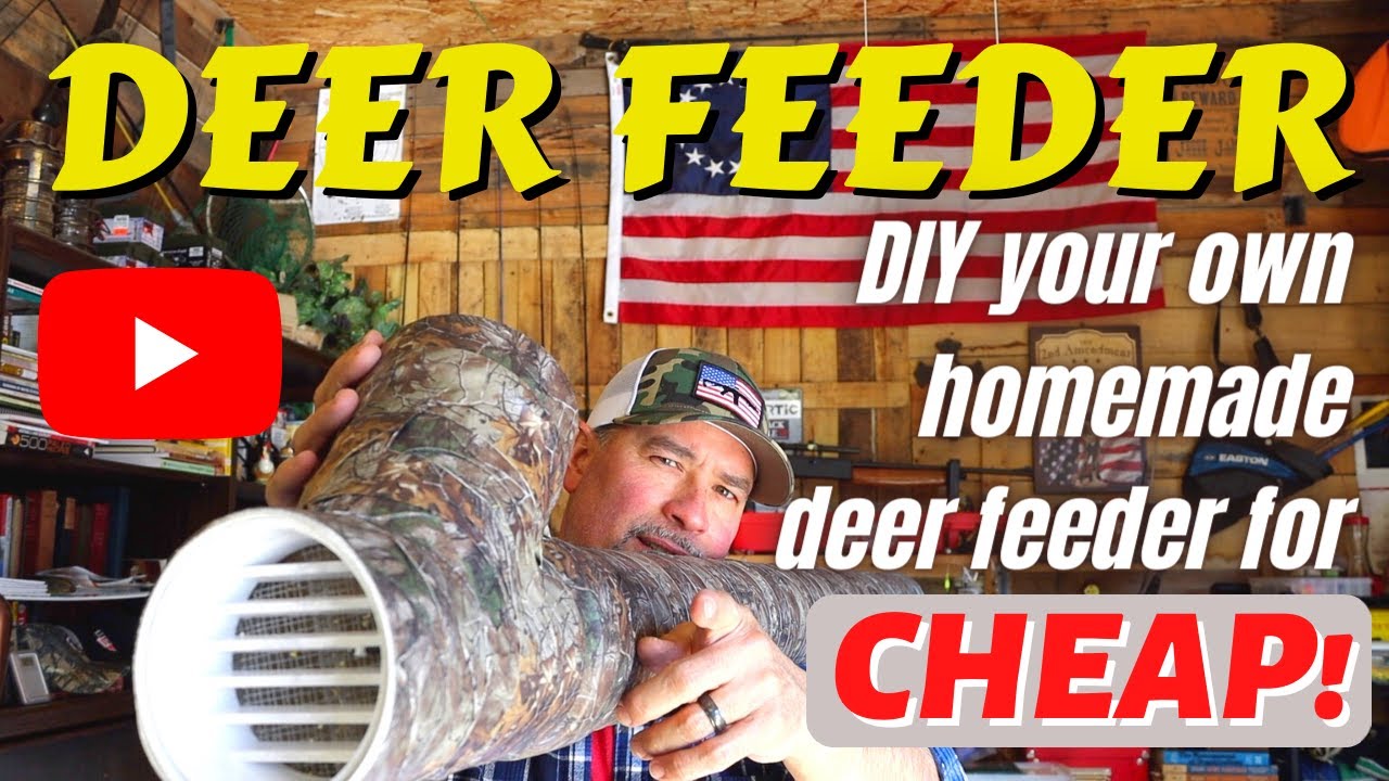 How to make a Homemade DEER FEEDER - DIY #DeerFeeder on the CHEAP that you can build yourself!