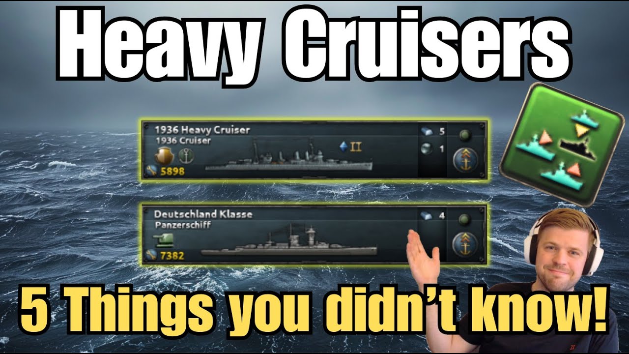 5 Things you didn't know about Heavy Cruisers - HOI4 Navy Guide