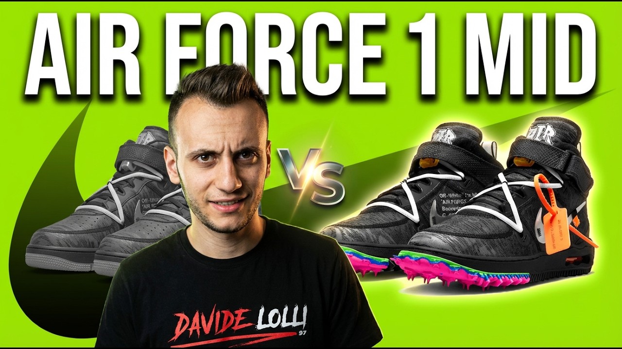 Come Riconoscere le Nike Air Force 1 Mid Off-White Black False: Unboxing e Confronto 💯👟
