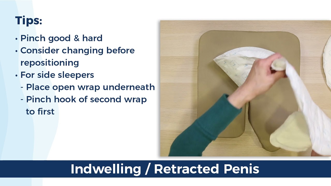 Как надевать бандаж QuickChange Penile Incontinence Wrap?