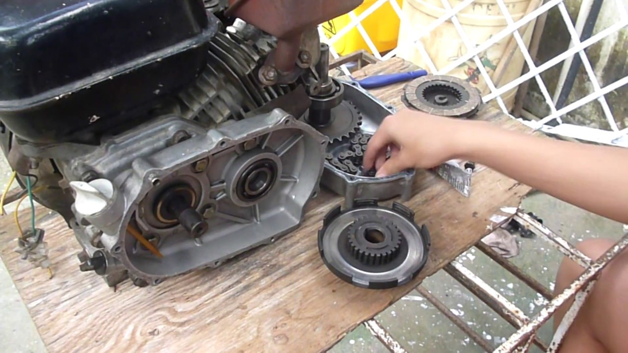 como armar caja de embrague de go kart / motor gx 160 5.5 hp