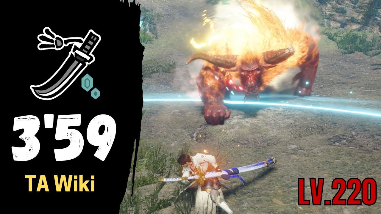 [MHR:SB|PC] Afflicted Furious Rajang LV.220 太刀 TA Wiki Rules 3'59