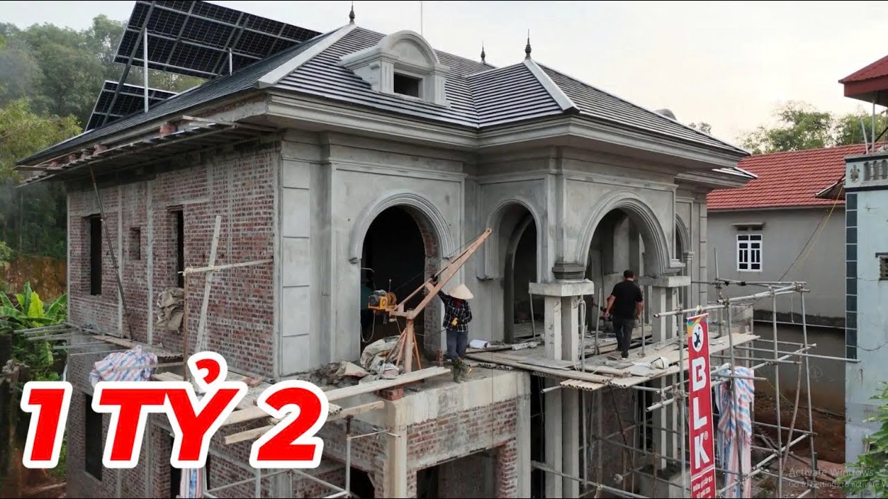 🔴 QN202530 - BIỆT THỰ MÁI NHẬT KIẾN TRÚC TÂN CỔ TẠI PHÚ BÌNH THÁI NGUYÊN SỬ DỤNG NHÔM BLK #nhomblk