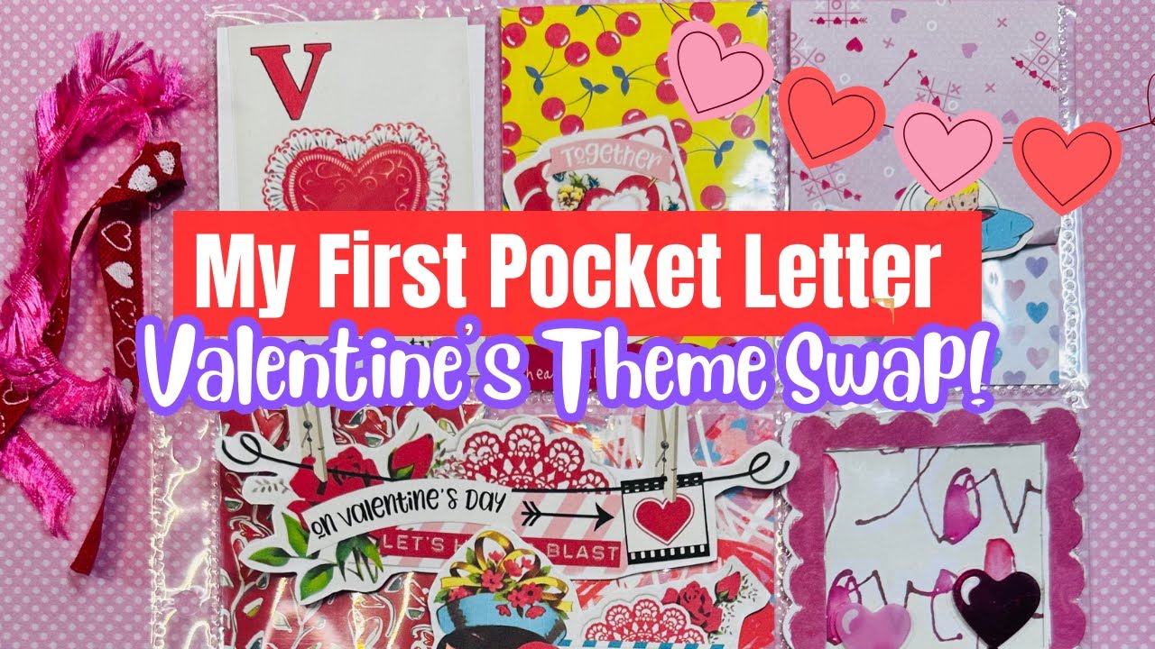 My First Pocket Letter Valentine’s Themed Swap! 