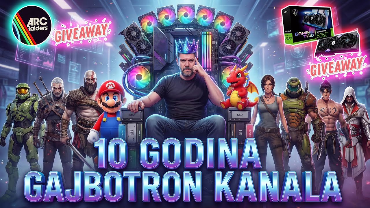 🔴10 GODINA GAJBOTRON YT KANALA (Retrospektiva, Druženje & MSI Giveaway)  [4K/RTX 5090]