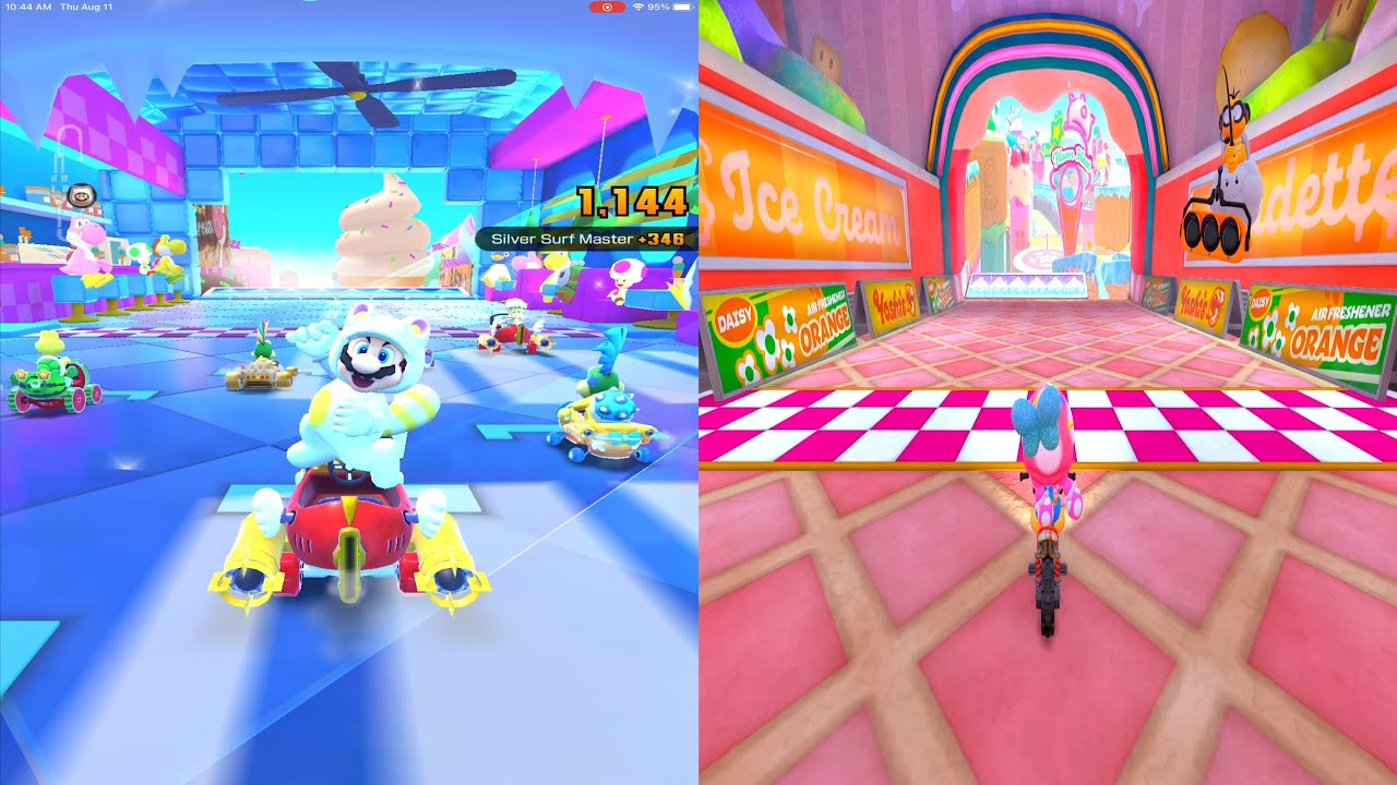 Mario Kart World Retro Track Comparison