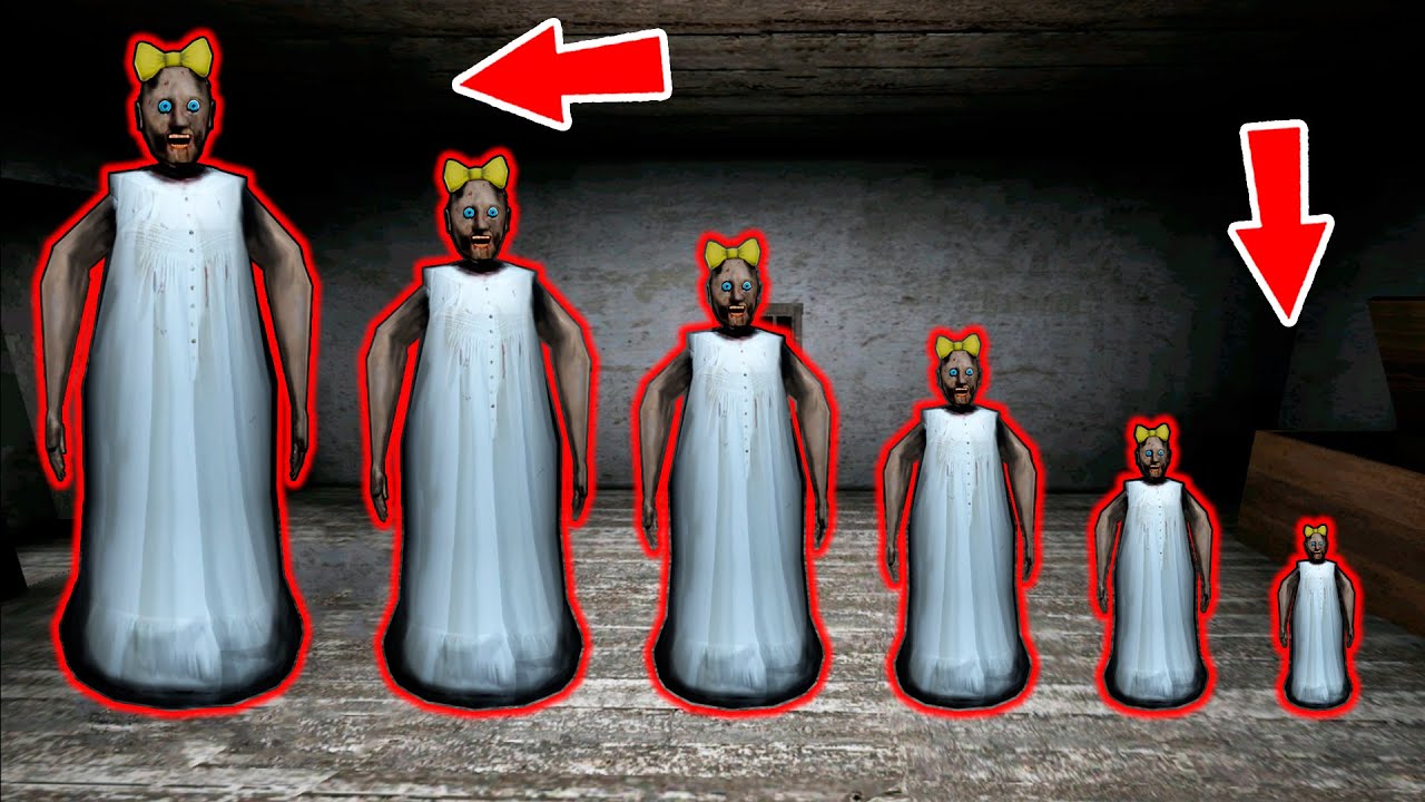 Granny vs big Granny vs small Granny - funny horror school animation (Compilation #19)