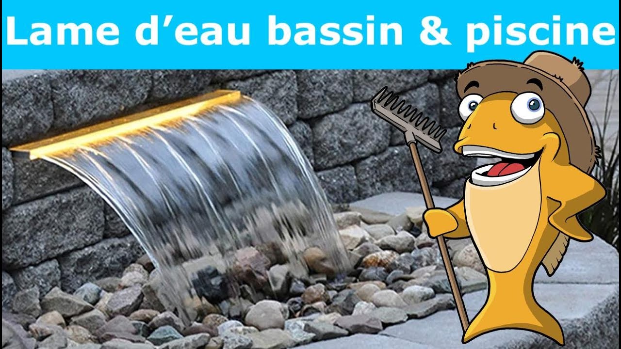 Cascade - Lame D'Eau Inox Pour Bassin - Piscine et Fontaine