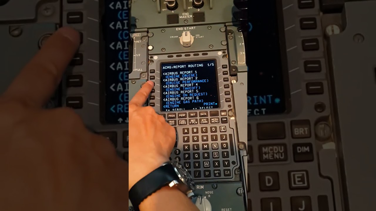 Airbus A330 ACMS Report programming