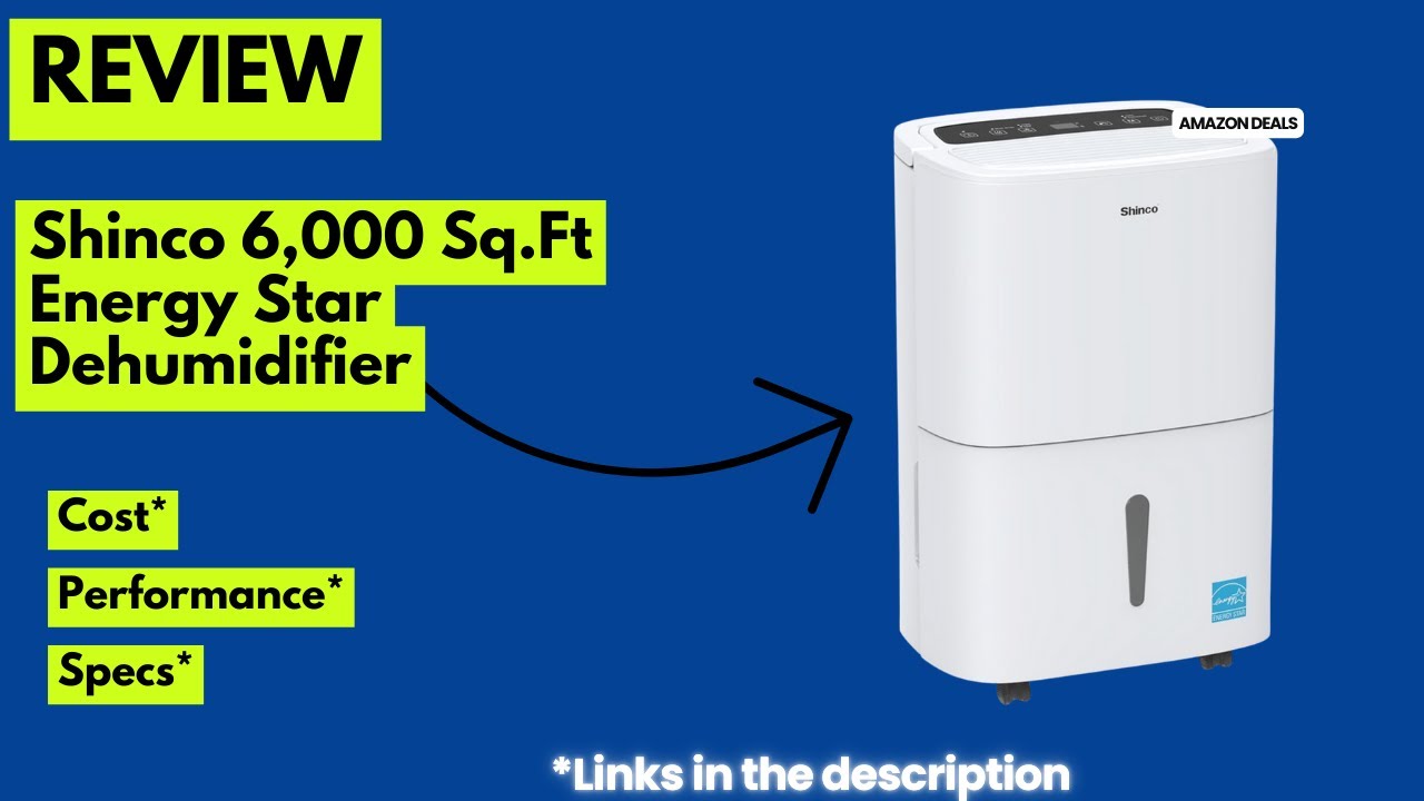 Shinco 6,000 Sq.Ft WiFi Dehumidifier Review | Energy Star, Large Room & Basement Moisture Removal