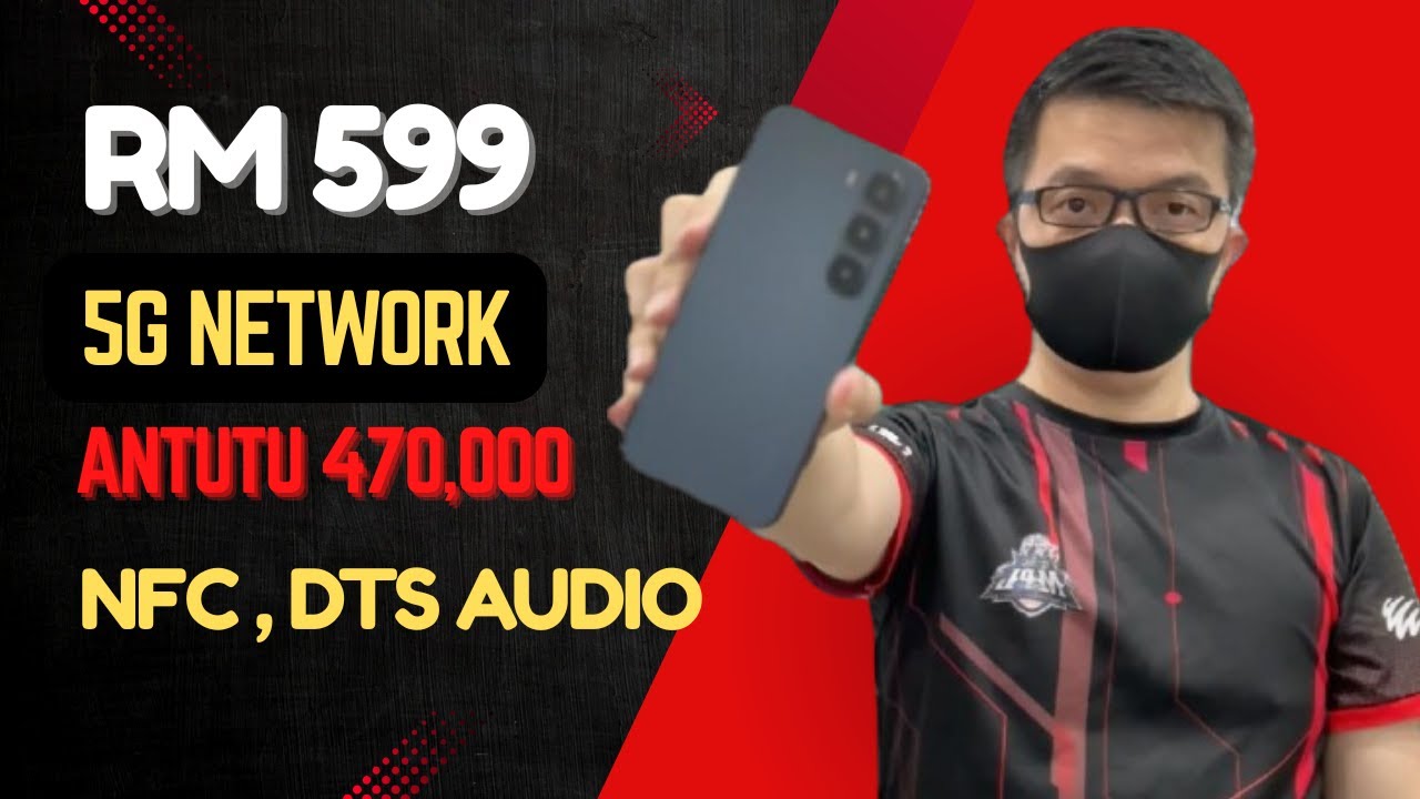 Phone Murah Rm599 dgn NFC Touch Transfer Antutu 470k Memory 256GB Infinix Hot 60 5G+ Malaysia