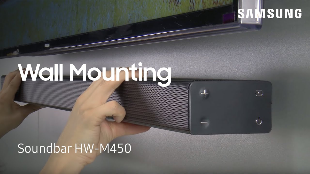 How To Wall Mount Your HW-M450 Flat Soundbar | Samsung US