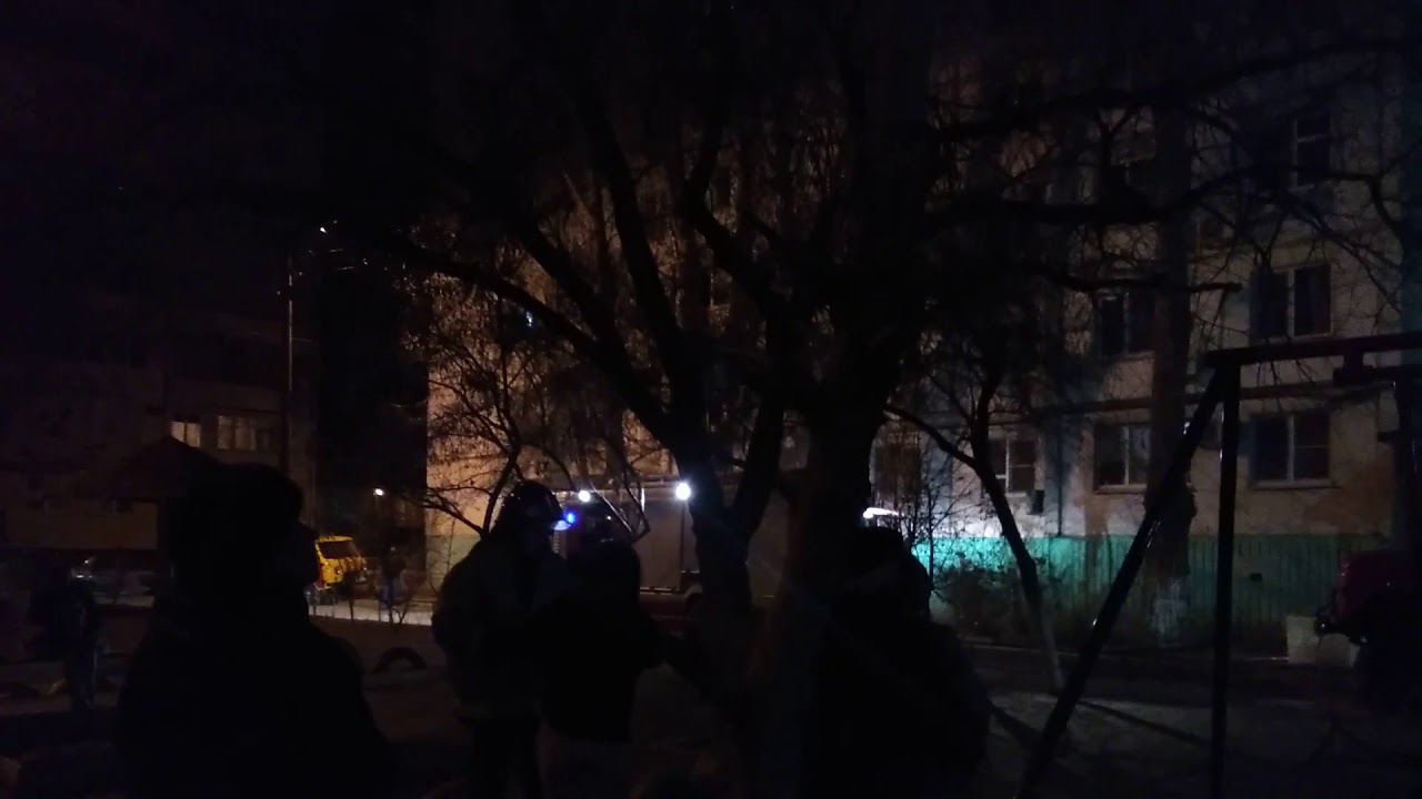 Пожар в Астрахани наук кул 42корп1