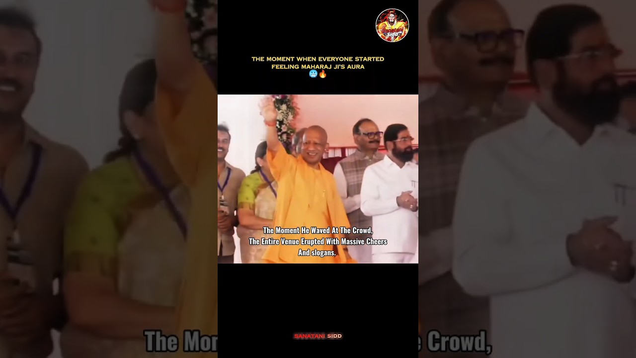 Yogi ji's Aura Steals the Show at Suvendu Adhikari's Oath Ceremony Crowd Erupts with Loud Cheers 🔥🥶
