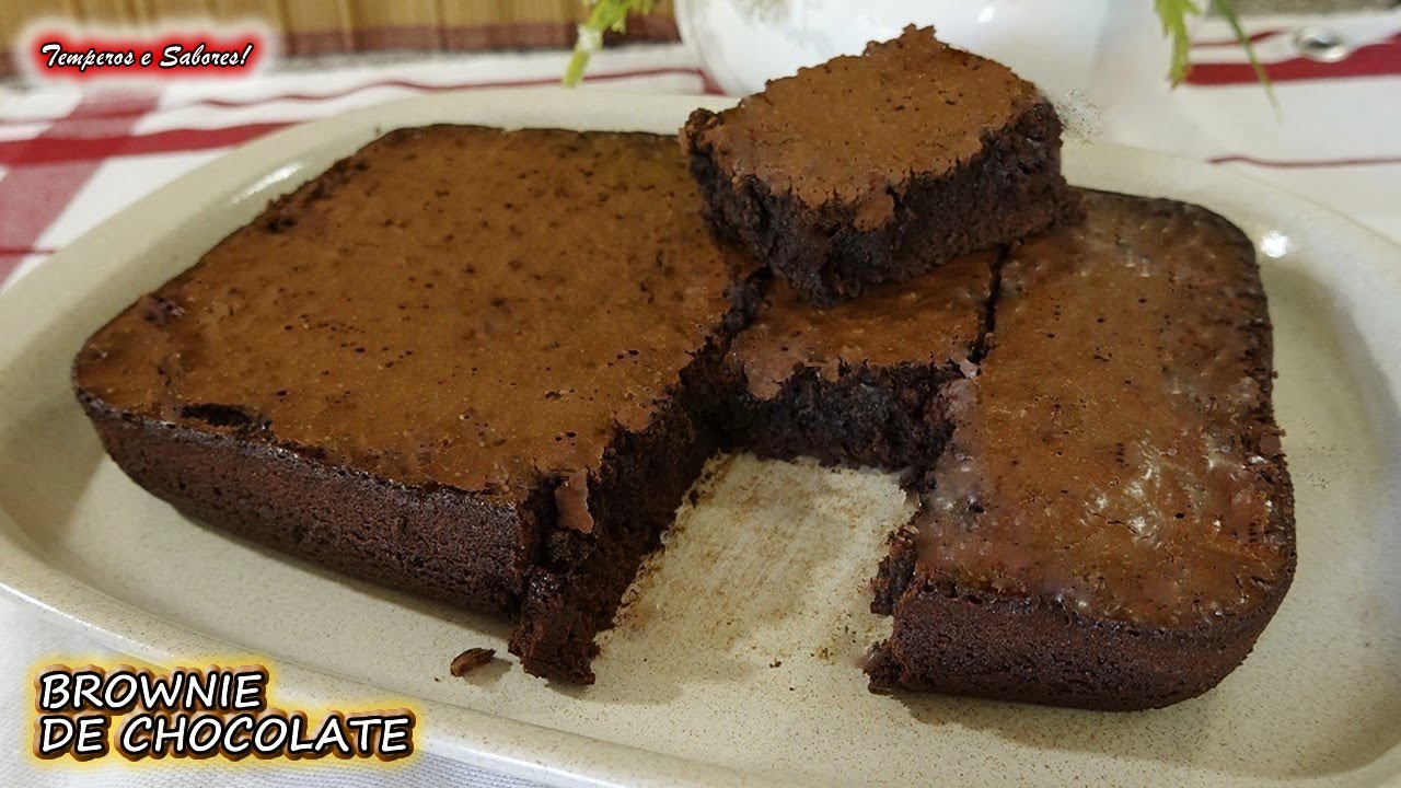 BROWNIE DE CHOCOLATE MUY FACIL Y RIQUISIMO