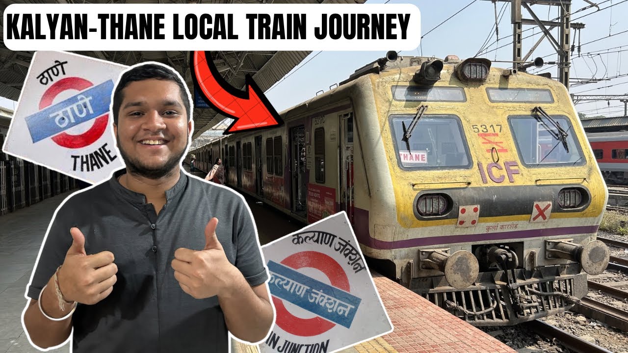 This Train Runs Only 20Kms 😲🚂 | Kalyan-Thane Journey In Bombardier Emu 