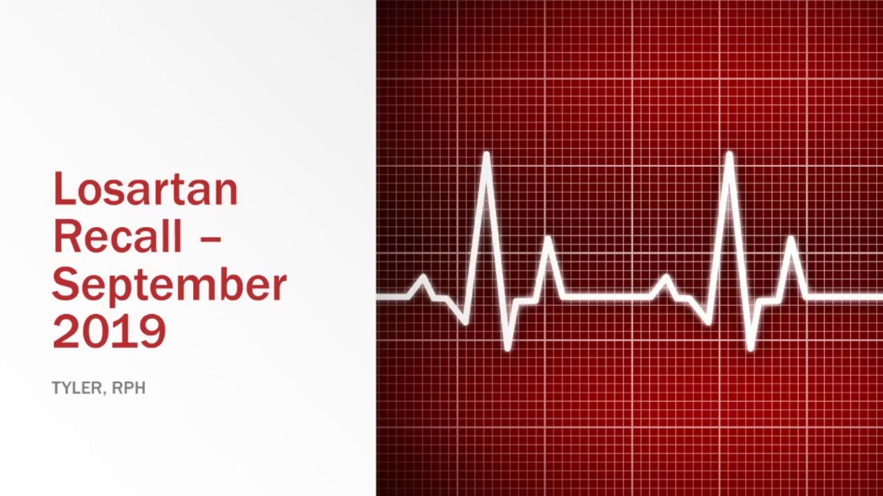 Losartan recall September 2019 Update | Torrent Announces 5th Losartan Recall