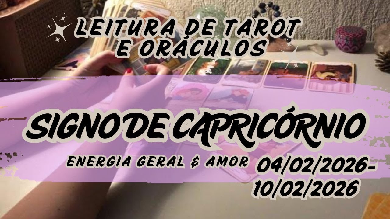 💌CAPRICÓRNIO: Você entenderá melhor a sua relação. Apoio inesperado tem chance de virar algo mais✔️